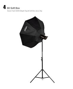 3x <span class=keywords><strong>Godox</strong></span> <span class=keywords><strong>SK400II</strong></span> Studio Flash Kit 1200Ws Studio stroboscopique lumière Bowens Mount Softbox avec grille en nid d'abeille Softbox supports de lumière - Product Image 6