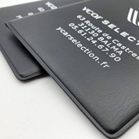 Portefeuille de documents de voiture en PVC avec logo personnalisé, pliable, porte-assurance automobile, organiseur de documents de véhicule fin, pochette pour documents d'immatriculation