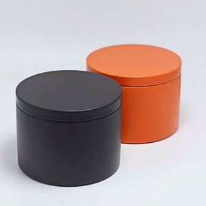 <b>Empty</b> Metal Round 2oz 4oz 8oz 16oz Tin Candle Can <b>Box</b> Container Seamless Cream Green Purple Black Pink Candle Tin With Lid 8oz - Product Image 2