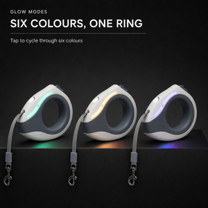 Correa Retráctil para Perros con Luz <span class=keywords><strong>LED</strong></span>, Correa de Lujo Sólida Clásica con Retracción Automática para Perros - Product Image 6