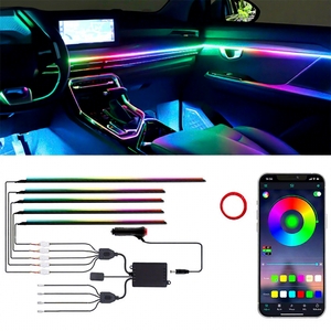 ชุดไฟ LED ตกแต่งภายในรถยนต์ RGB ควบคุมผ่านแอปอัจฉริยะ พร้อมโหมดดนตรี - Product Image 1