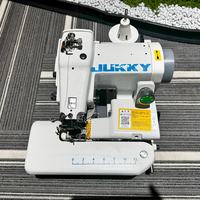 JUKKY JK500 Meilleure machine à coudre industrielle à point invisible, à aiguille simple, portable, de table, spécialisée avec fonction de point de saut.