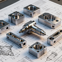 Kit de pièces usinées CNC sur mesure OEM en métal, usinage de précision en acier inoxydable et laiton, usinage par électroérosion à fil, brochage, modèle 3D