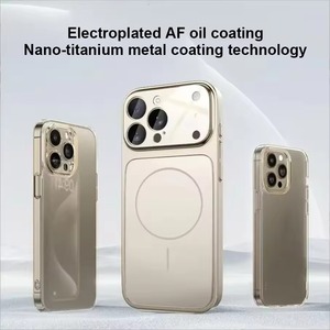 Factory AG Panel trasero de vidrio mate Caja de teléfono de PC magnética con cubierta protectora de película de lente para <span class=keywords><strong>iPhone</strong></span> 17 16 15 14 <span class=keywords><strong>Pro</strong></span> <span class=keywords><strong>Max</strong></span> - Product Image 2