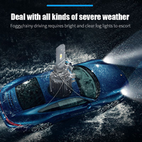 Nouveaux phares LED de voiture H15, lumière blanche 6000K, 12V, 8000 lumens, 50W, ampoules LED auto Canbus sans erreur