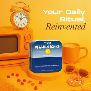 Suplemento Dietético Certificado en Tiras Orales de Vitamina D3 + K2 Sin Azúcar para la Salud Ósea y Absorción de Calcio, OEM/ODM, para Adultos - Product Image 5