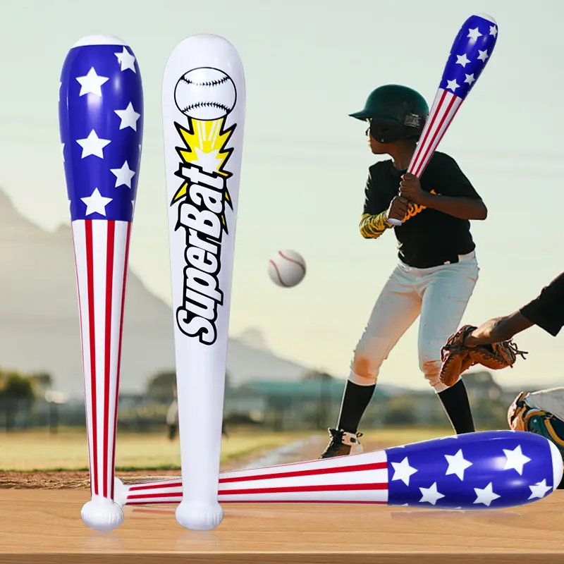 Giocattolo gonfiabile del martello del bastone del pallone della mazza da baseball del pvc gonfiabile del modello della bandiera americana all'ingrosso per il partito