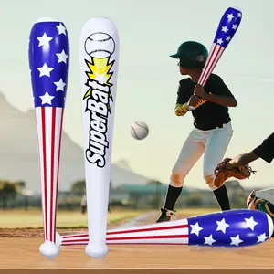 थोक अमेरिकी ध्वज पैटर्न inflatable पीवीसी बेसबॉल के बल्ले गुब्बारा Inflatable छड़ी हथौड़ा खिलौना के लिए पार्टी