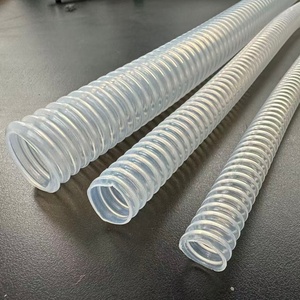 Selang Bellows QINGQIAN Transparan Kelas Medis 100% PTFE, Pipa Bergelombang Ukuran Kustom, Kualitas Tinggi, Tahan Lama - Product Image 1