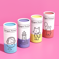 Emballage en carton kraft biodégradable écologique Déodorant Parfum Déodorant en stick Rouge à lèvres Tube en papier pour baume à lèvres