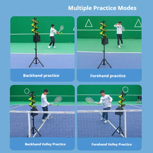 Machine à lancer de balles en métal portable professionnelle et durable, télécommande, équipement d'entraînement au tennis en libre-service, intérieur/extérieur - Product Image 4
