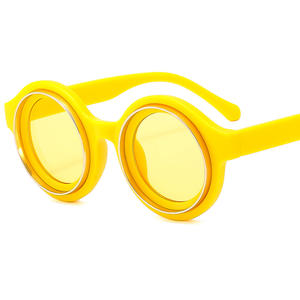 2025 Vintage moderne Sonnenbrille Luxus Y2K PC Unisex benutzer definierte Logo Linse UV400 Schutz hoch oval rot rosa Optionen - Product Image 5