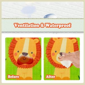 Customize Foldable Foam Baby Play Mat Extra Large Waterproof Activity Playmats for Babies Toddlers Infants Play &amp; Tummy <strong>Time</strong> - Product Image 3