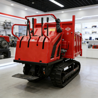 1,8-Tonnen-Diesel-Minikettendumper mit Gummiketten für Obstgärten, Bauernhöfe, Gärten, Baustellen und schlammige Bergstraßen