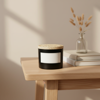 Bougie parfumée Oshine Beach House, 100% coton, mèche sans plomb, pot en verre, 2 mèches, tailles personnalisables