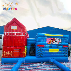 WINSUN Terrain <span class=keywords><strong>de</strong></span> jeux gonflable professionnel avec camion, accessoires <span class=keywords><strong>de</strong></span> jeux gonflables, château gonflable pour enfants - Product Image 3