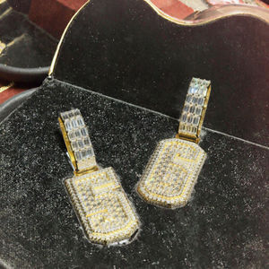 Collier pour homme en argent sterling plaqué, motif croix, micro-pavé de moissanite VVS, style hip-hop, certifié GRA, pour soirée - Product Image 3