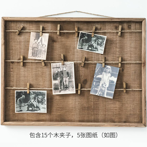 Rustico Dell'annata di Legno Photo Collection Soggiorno Decorativa Della Parete Della Stanza Appeso Decorazione Della Casa - Product Image 6