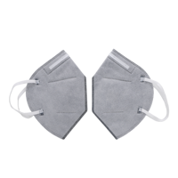 Usine directe livraison rapide jetable 3D pliable KN95 4 plis tissu soufflé par fusion FFP2 respirateur masque anti-poussière infusé de carbone