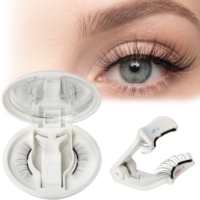 Applicateur de cils magnétiques souples personnalisé, marque privée, réutilisable, en matériau PBT, format voyage/échantillon, léger, courbure DD
