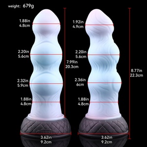 Big Knotted Dog <b>Dildo</b> Sex Toy, Monster Prostate Anal Toys with Suction Cup, Silicone Alien Animal G-spot for Prostate Massage - Product Image 2