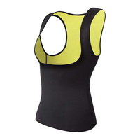 Moldeador de cuerpo de cintura de neopreno para mujer, traje de Sauna con revestimiento de sudor caliente para Yoga y chaleco adelgazante para quemar grasa