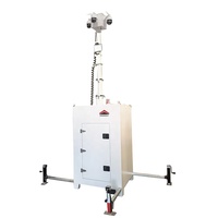 Tour de surveillance portable, tour de sécurité CCTV mobile avec 4G LTE pour la surveillance à distance
