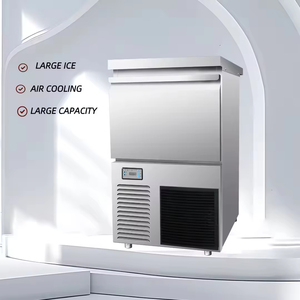Máquina de Hielo Grande de 50 KG/24H, Acero Inoxidable, Comercial, Cubos de Hielo, 220V/50-60HZ 110V/60HZ, para Bar, Restaurante, Hotel - Product Image 3