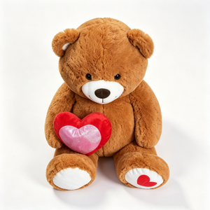 Oso de peluche personalizado, oso de peluche con corazón, oso de peluche relleno, oso de peluche con corazón de amor - Product Image 4