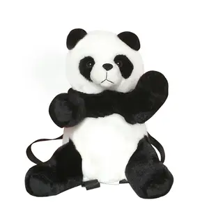 Simülasyon hayvan panda peluş karikatür oyuncak sırt çantası okul çantası yaratıcı hayvan dolması plushies plush che peluş bebek oyuncak pelüş çanta