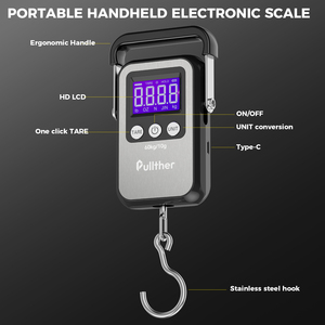 <span class=keywords><strong>Balance</strong></span> à poisson numérique 60 kg 132 lb, <span class=keywords><strong>balance</strong></span> de pêche portable en ABS, batterie intégrée, écran LCD, résistante à l'eau, <span class=keywords><strong>balance</strong></span> à crochet - Product Image 3