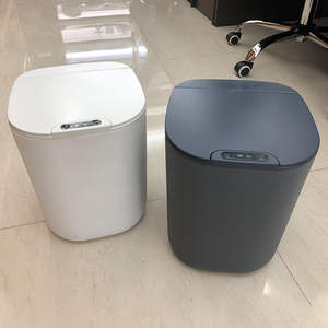 Wholesale Grey Kitchen Hotel Toilet 16l Automatic Plastic Smart Garbage Bin Smart Trash Can Sensor Trash Bin Electric Dustbin