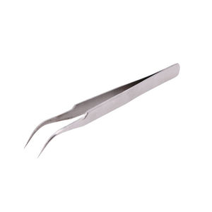 Pinces à cils en gros sous marque privée, pinces à cils personnalisées avec logo, pinces à cils pour retirer les extensions de cils en acier inoxydable - Product Image 1