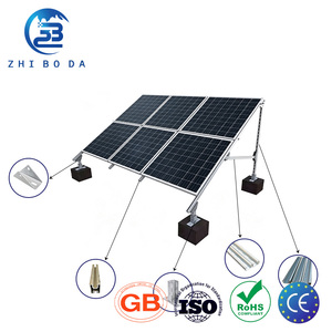 Estructura de Montaje en Suelo para Paneles Solares Fotovoltaicos de Alta Durabilidad, con Tornillo de Tierra - Product Image 2
