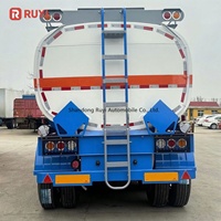 Remorque citerne à carburant en acier à 3 essieux de la marque RUYI, grande capacité personnalisée, 30 à 50 litres, remorques de camion à vendre