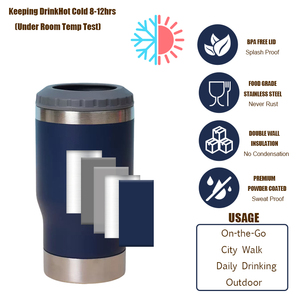 Vaso Térmico de Viaje Reutilizable de Acero Inoxidable con Aislamiento al Vacío de Doble Pared de 14 oz con Logotipo Personalizado y Tapa - Product Image 4