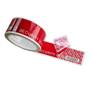 Wholesale Self Adhesive Red Tamper Evident Tape VOID Warranty Carton Sealing Security Tape