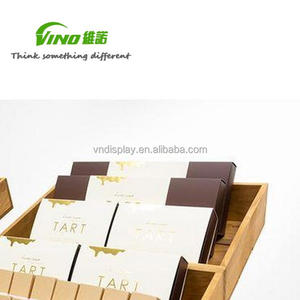 ถาดไม้ธรรมชาติแบบซ้อนได้สำหรับขนมหวานและสินค้าขายปลีก - ถาดตกแต่ง - Product Image 4