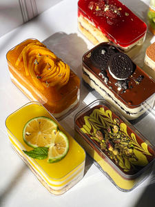 Boîte de rangement carrée en plastique acrylique conteneur PS <span class=keywords><strong>transparent</strong></span> avec couvercle alimentaire chocolat bonbons Biscuit pâtisserie faveur de <span class=keywords><strong>mariage</strong></span> étui cadeau - Product Image 4