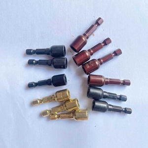 10 pièces <span class=keywords><strong>douille</strong></span> magnétique haute résistance couleur <span class=keywords><strong>tuile</strong></span> en acier hexagonale 8mm tête de <span class=keywords><strong>douille</strong></span> forte vent magnétique lot perceuse queue fil prise - Product Image 5