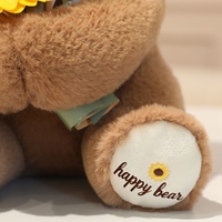 Jouet en peluche mignon, vêtements et accessoires pour ours en peluche, ours fleuri personnalisé, cadeau kawaii pour la Saint-Valentin, décoration de chambre, vente en gros, OEM personnalisé