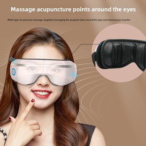 Appareil de massage oculaire multifonctionnel Bluetooth 206 Hot Compress Vibration Instrument avec protection contre la pression d'air - Product Image 4