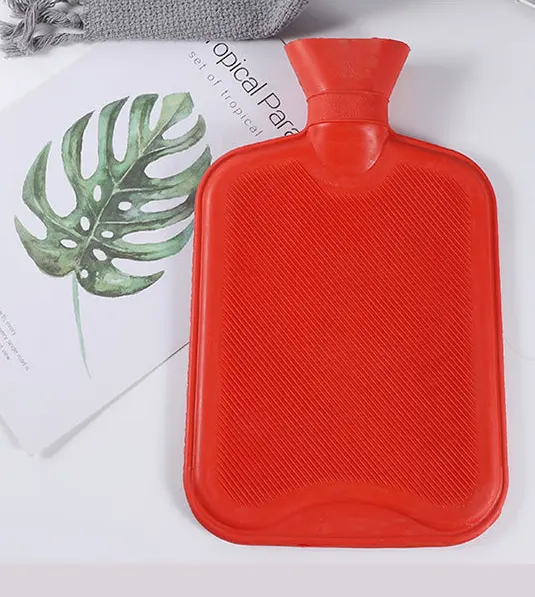 Color customized Rubber 2L 2000ml Hot Water Bottle Hot Water Bottle bag With Cover