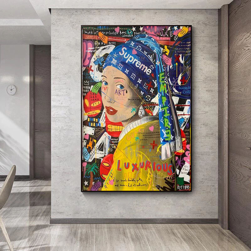 Modern Home Decoration Street Art Wall Poster Canvas Pop Art Paintings Graffiti Art Print