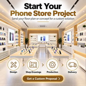 การปรับปรุงร้านค้าสำเร็จรูปแบบโมดูลาร์สำหรับ<span class=keywords><strong>ร้าน</strong></span><span class=keywords><strong>โทรศัพท์</strong></span>มือถือ ติดตั้งรวดเร็ว ออกแบบตกแต่งภายในร้านค้าปลีก<span class=keywords><strong>โทรศัพท์</strong></span>มือถือ และโครงการตกแต่ง<span class=keywords><strong>ร้าน</strong></span> - Product Image 6