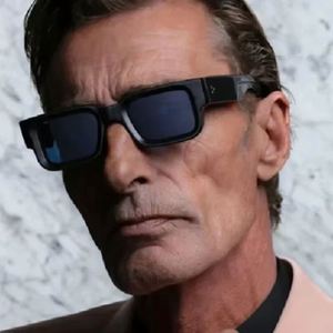 Gafas de Sol Polarizadas con Logotipo Personalizado 2025, Montura Pequeña y Gruesa, Protección UV400, Gafas de Sol Cuadradas de Acetato para Hombre y Mujer - Product Image 3