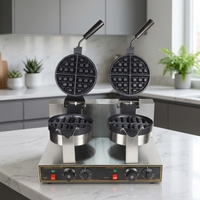 Gaufrier double plaque haute efficacité : 2 gaufres en même temps, stimule vos ventes