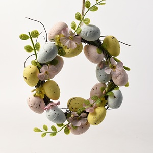 Handmade rattan foam <strong>door</strong> spring egg <strong>wreath</strong> making supplies <strong>easter</strong> <strong>wreath</strong> - Product Image 1