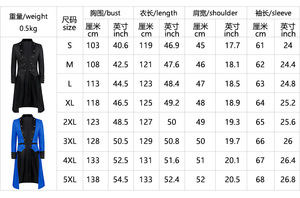 <span class=keywords><strong>Costume</strong></span> de juge médiéval pour Halloween, cosplay, veste à queue de pie en jacquard, style victorien steampunk, veste de robe pour homme, Renaissance, polyester - Product Image 6