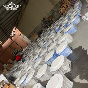 Piedra de Cuarzo Blanca Brillante GOLDTOP Luxury Polished 5021 Alasky para Encimeras de Cocina Modernas, Comedor y Baño - Product Image 2